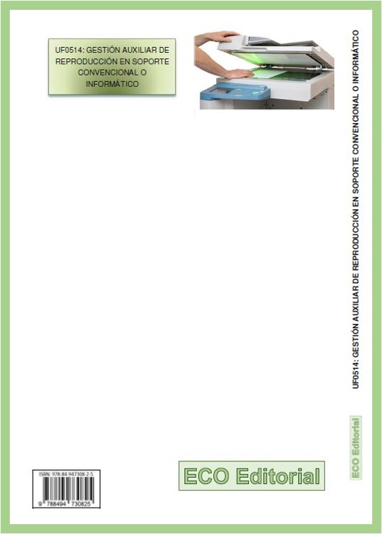 Libros de UF0514 Gestión auxiliar de reproducción en soporte convencional o informático